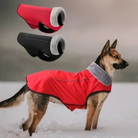 waterproof winter dog jacket coat reflective big dogs clothes vest with fur windproof outdoor pet clothing for medium large dogs