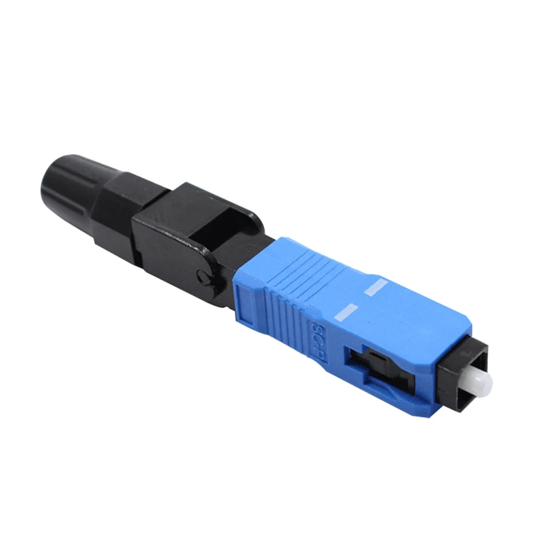 Free shipping 100pcs/lot ≤0.3dB 8802-TLC/3 60mm SC UPC single-mode FTTH Fiber Optic SM Fast Connector SC/UPC Quick-Connector