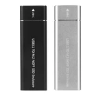 Алюминиевый корпус USB 3. 0 Type-C на M.2 NGFF SSD для ноутбука, ПК 6 Гбитс, внешний жесткий диск, мобильный внешний корпус