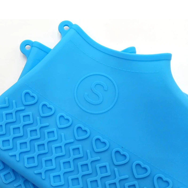 1 пара утолщенные износостойкие силиконовые водонепроницаемые бахилы унисекс