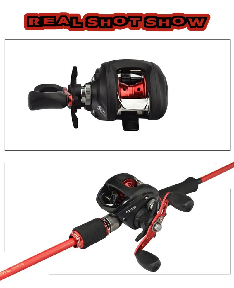 

Baitcasting Fishing Reel 6.3:1 High Speed Wheel 10+1BB 5kg Drag Precise Spool Freshwater/Saltwater Fishing Accessories