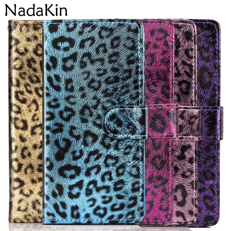 Роскошный кожаный чехол-книжка с леопардовой текстурой для samsung Galaxy S10E S10 S8 Plus Note 8