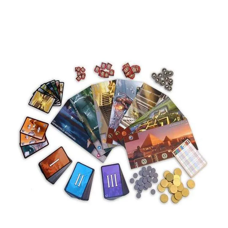 

Popular 7 Wonders Board Game 2-7 Players Cards Game in English Edition Family Home Entertainment Strategy Toy Table Games
