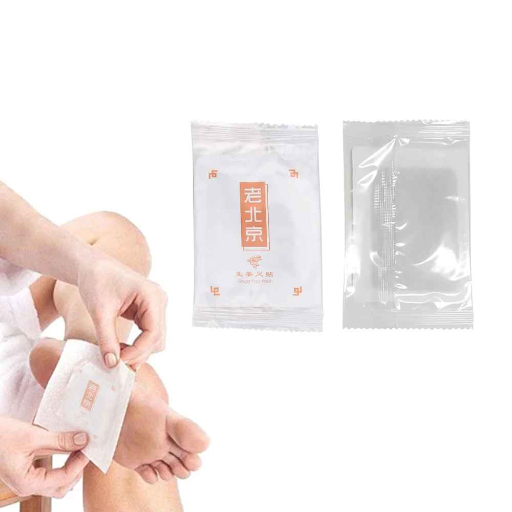 

100pcs Ginger Foot Sticker Adhesive Detox Foot Patch Anti-Swelling Foot Sticker Improve Sleep Quality Household Health Care