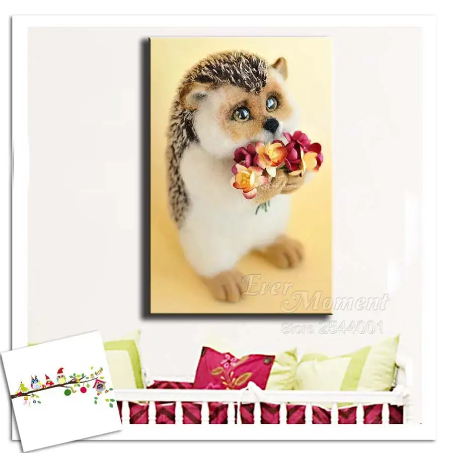 Ever Moment Алмазная картина Ежик цветок рукоделие искусство хобби Стразы 5D DIY вышивка