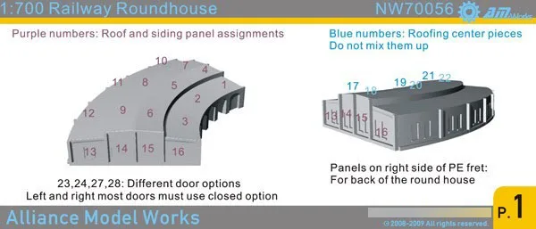 

1/700 Scale WWII Era Railway Roundhouse NW70056 Resin+Etching Sheet Model Kits