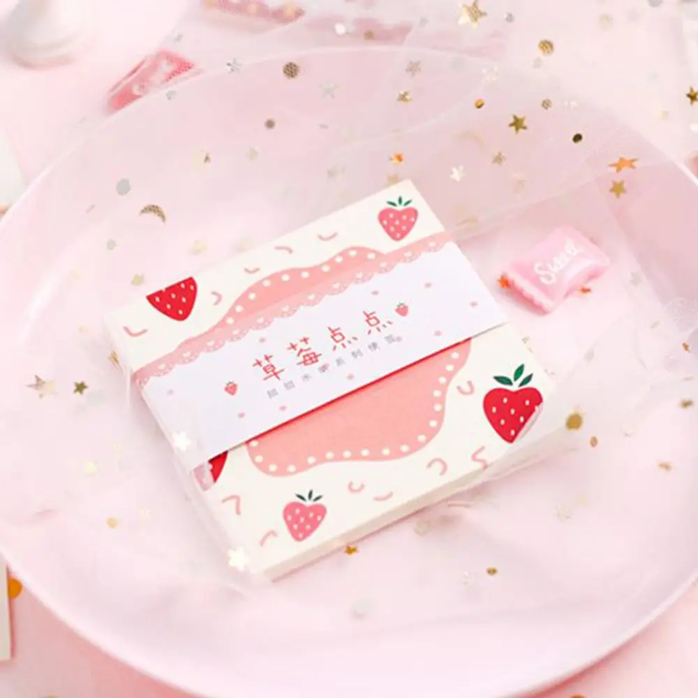 Strawberry 30 листов/упаковка милая розовая вишня клубника блокнот для заметок Kawaii корейские канцелярские Липкие заметки бумажные закладки для школьных учебников офисные принадлежности - Цвет: Strawberry