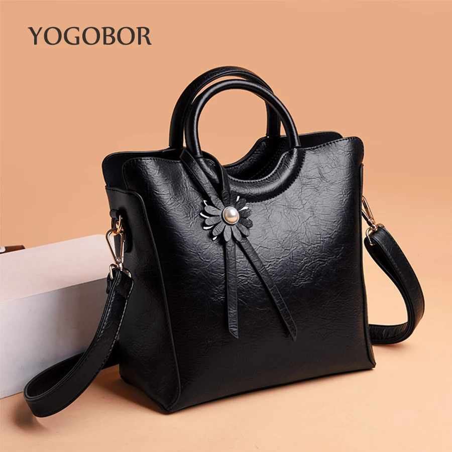 Женские сумки из искусственной кожи элегантные однотонные вместительные