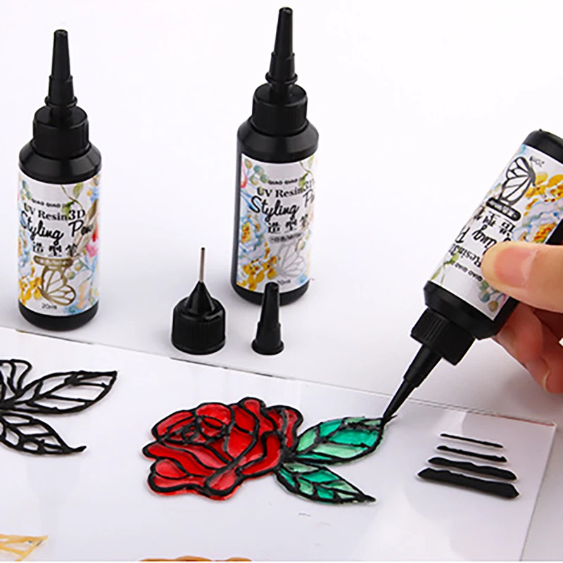 

UV Hard Glue Transparent Liquid 3D Hook Line Tool DIY Handmade UV Resin Jewelry Making Resin Liquid Dye Pigment Epoxy