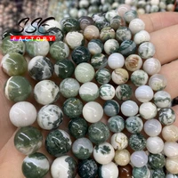 natural stone beads tree agates round loose beads for jewelry making diy bracelets necklace 15 strand 4 6 8 10 12 mm wholesale