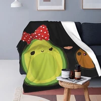 mamacado cute avocado pregnant mom blanket bedspread bed plaid cover anime blanket plaid blankets bedding and covers