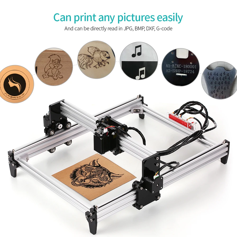 Настольный лазерный гравировальный станок сделай сам гравер с ЧПУ принтер