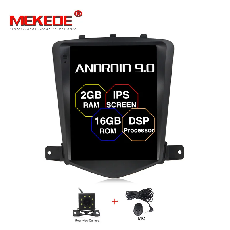 add camera MEKEDE 10," DSP Android 9,0 4 ядра автомобиля gps для Chevrolet Cruze 2008-2011 без DVD с стерео Авто Радио Аудио головное устройство DAB - Цвет: add camera