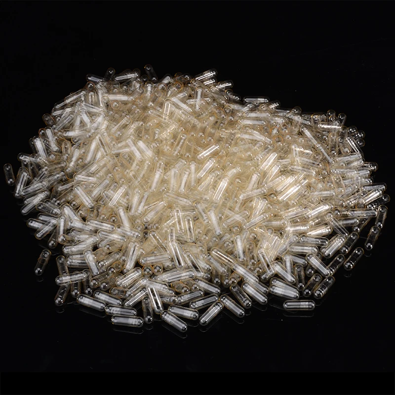 Горячая Распродажа 1000 шт. пустые желатиновые капсулы Пустые твердые прозрачные