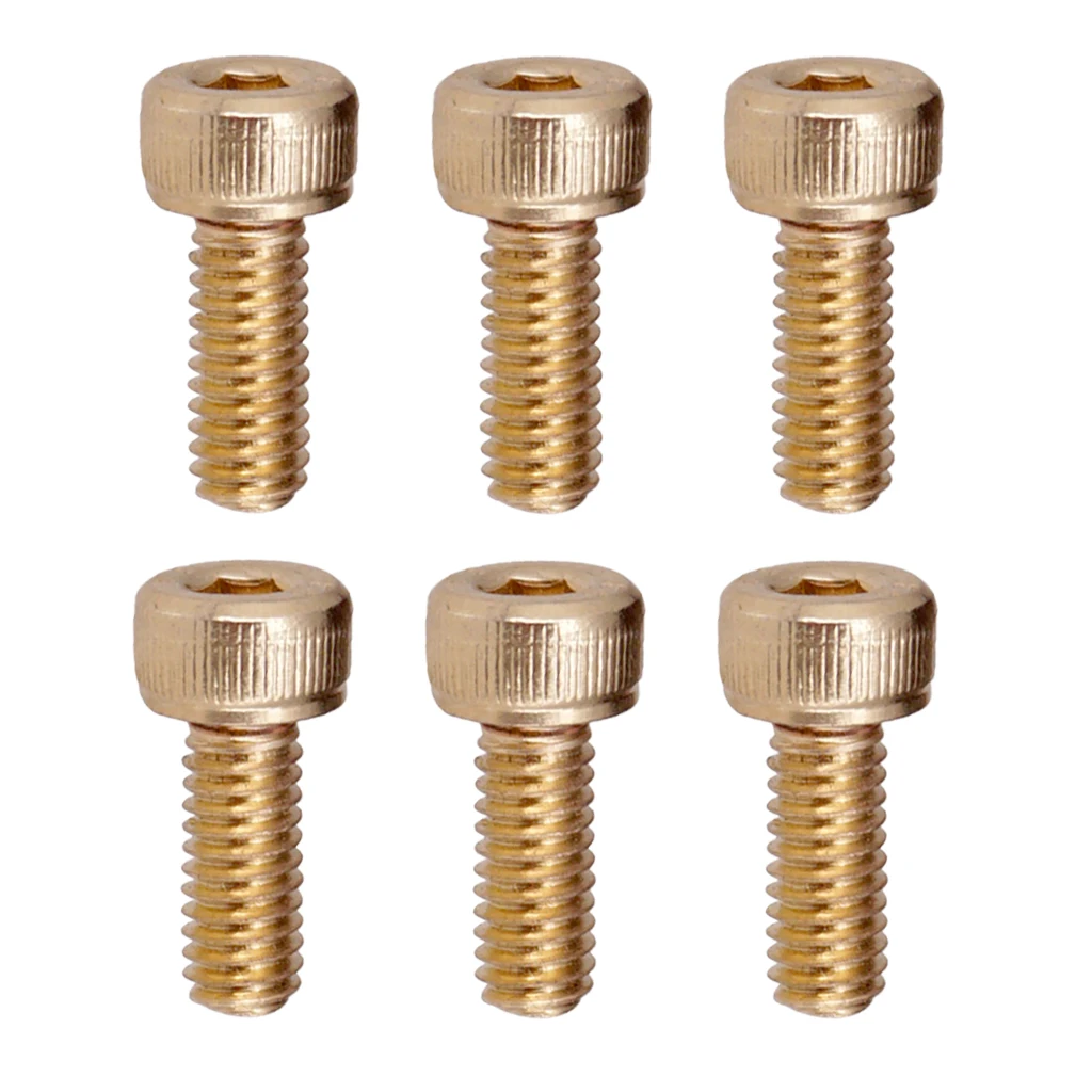 

6 Pieces Electric Guitar Locking String Nut Clamp Hexagon Screws