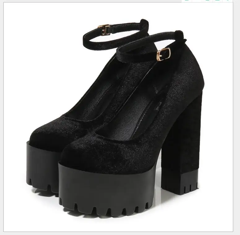 

Fashion Women Shoes High Heels Pumps Female Concise Suede women's buckle High Heels Pumps Genuine Leather Wedding Shoes Woman