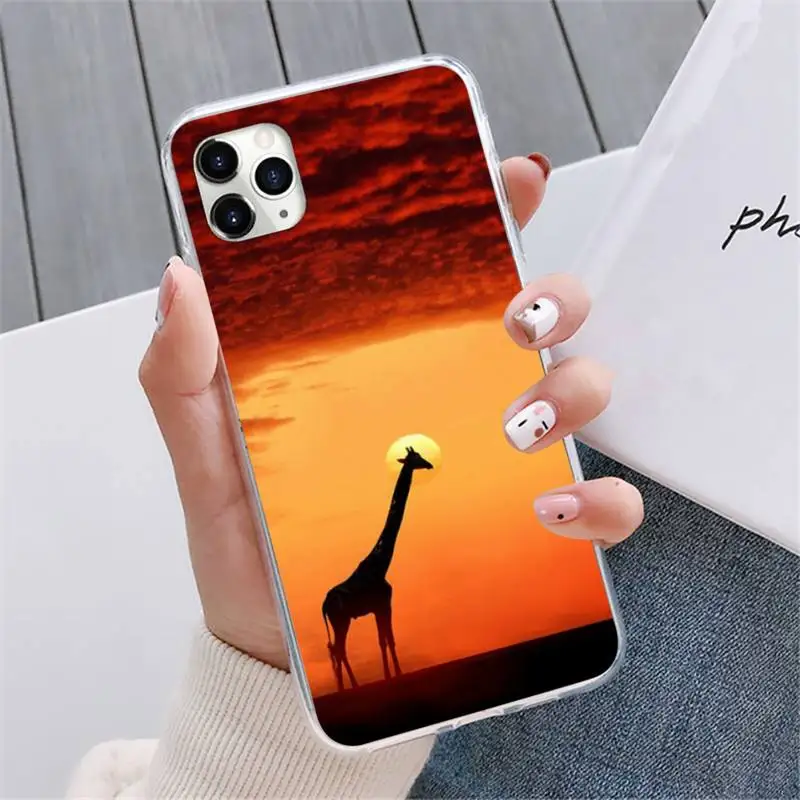 

giraffe Phone Case For iphone 12 5 5s 5c se 6 6s 7 8 plus x xs xr 11 pro max mini