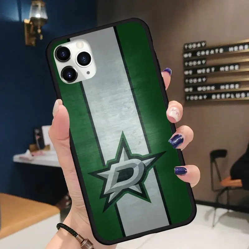 

dallas stars Phone Case for iPhone 11 12 pro XS MAX 8 7 6 6S Plus X 5S SE 2020 XR Soft silicone