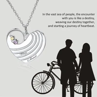 xiaojing personalized heart necklace namebirthstone 925 silver custom engrave pendant necklace jewelry for birthday gift 2019