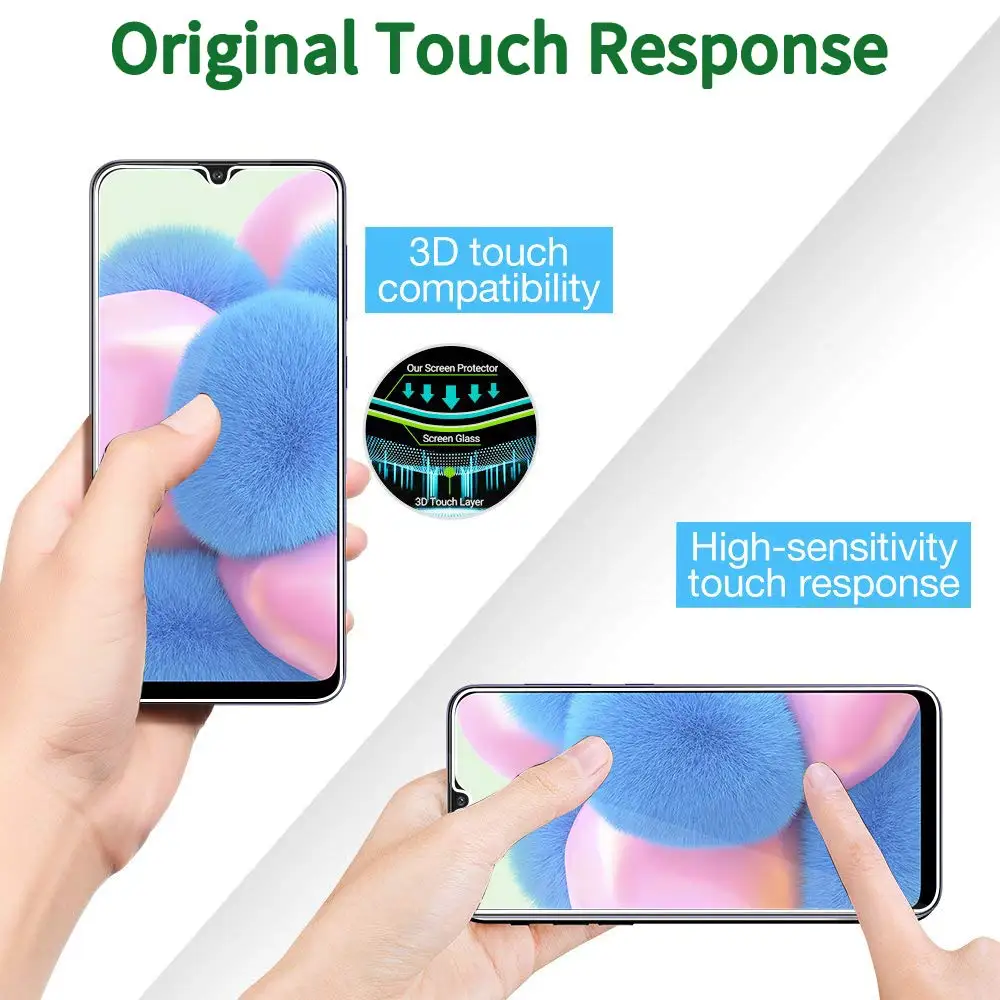 9H HD закаленное стекло для Samsung Galaxy A50 A30 Защитное экрана M20 M30 A20 A20E A40 A80 A70 A60