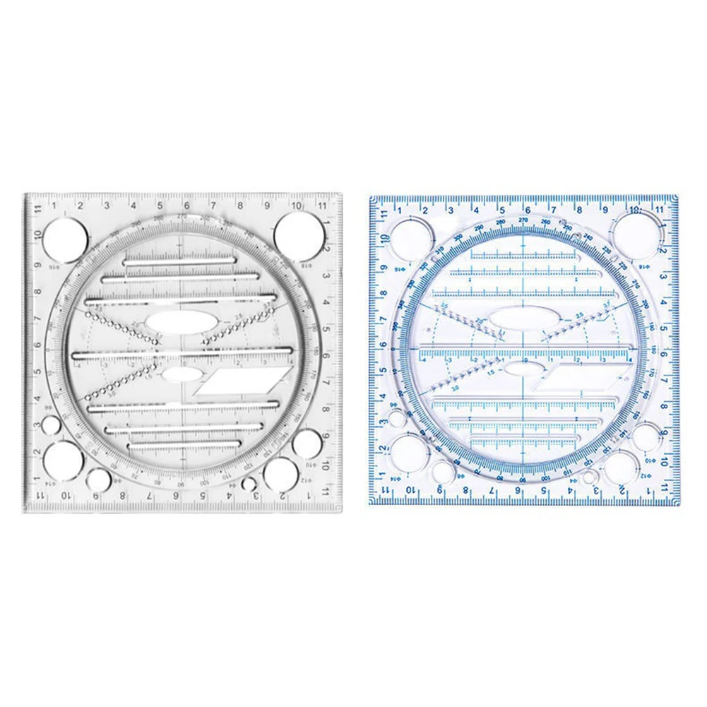 

Многофункциональная вращающаяся линейка для рисования, студенческий математический стерео геометрический шаблон, эллипс, круг, искусство
