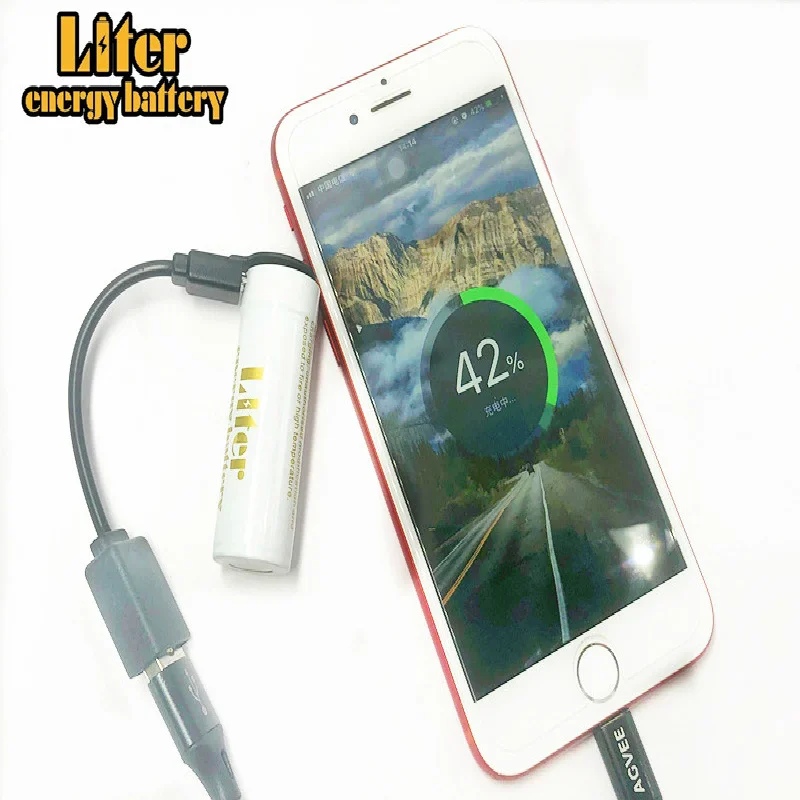Новые USB товары! Аккумулятор высокой мощности 18500 1800 мАч 3 7 в внешний аккумулятор