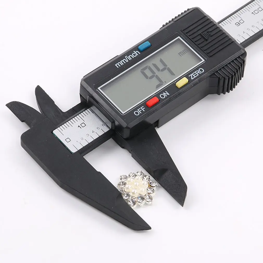 

150mm Digital Caliper 6inch LCD Digital Electronic Carbon Fiber Vernier Caliper Micrometer Digital Ruler Measuring Tool 0.1mm