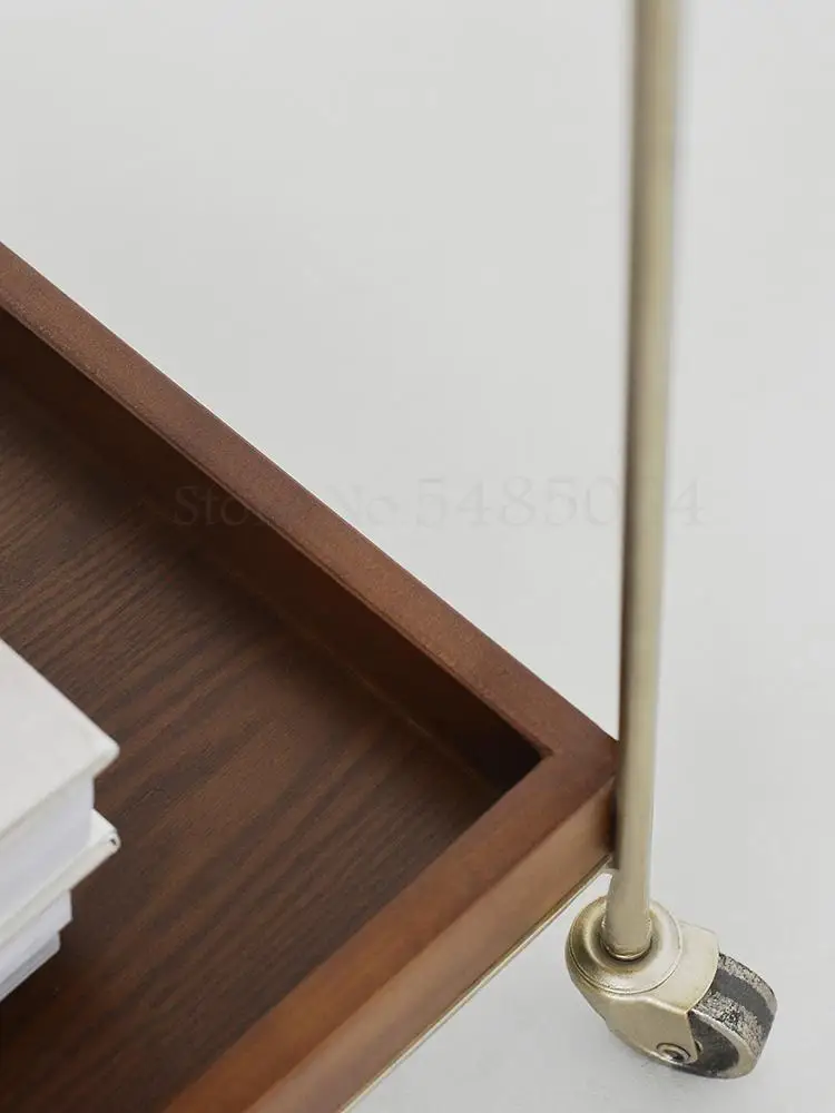 Скандинавская кованая железная тележка кофейный столик мобильный диван с