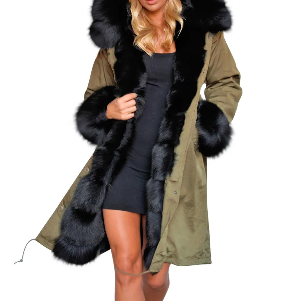 Новинка 2020 зимнее женское пальто и куртка с капюшоном меховым воротником