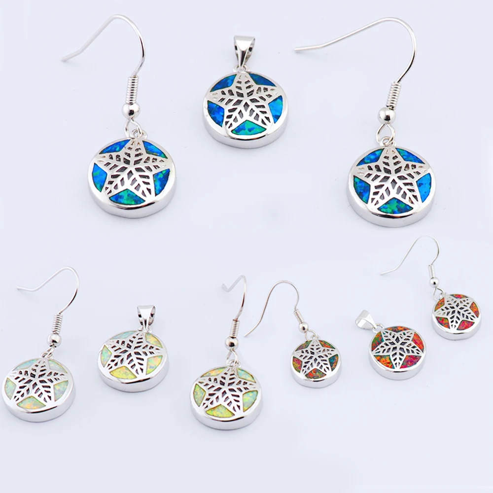 Женская кожаная цепочка с серебряным покрытием огненным опалом для дня рождения