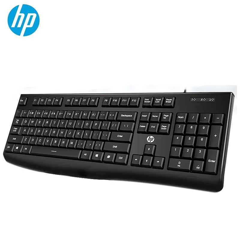 

HP K200 Wired USB Keyboard Gaming Office Original Hewlett-Packard 104 Keys Black Keyboard For Laptop Computer Gamer