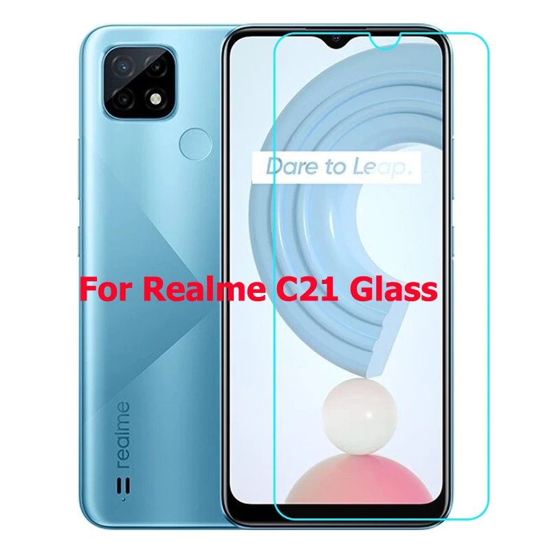 

2PCS Tempered Glass Screenprotector Case for OPPO Realme C21 Realmi C 21 21C RealmeC21 6.5'' Phone Cover Protection Film 9H