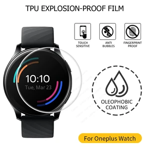 Smart Watch Screen Protector For OnePlus Watch TPU Film For OnePlus Watch Protective Film For One Pl in USA (United States)