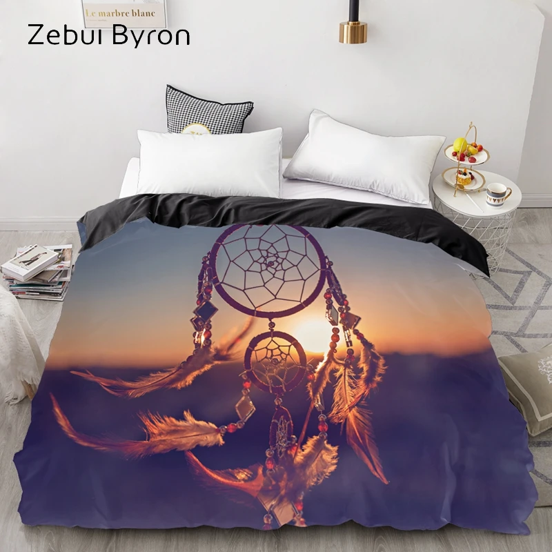 Dreamcatcher-04 3D пользовательские пододеяльник, одеяло/одеяло случае королева/король постельные принадлежности 220x240/200x200, Ловец снов Сумерки домашний текстиль, Прямая поставка - Цвет: Dreamcatcher-04
