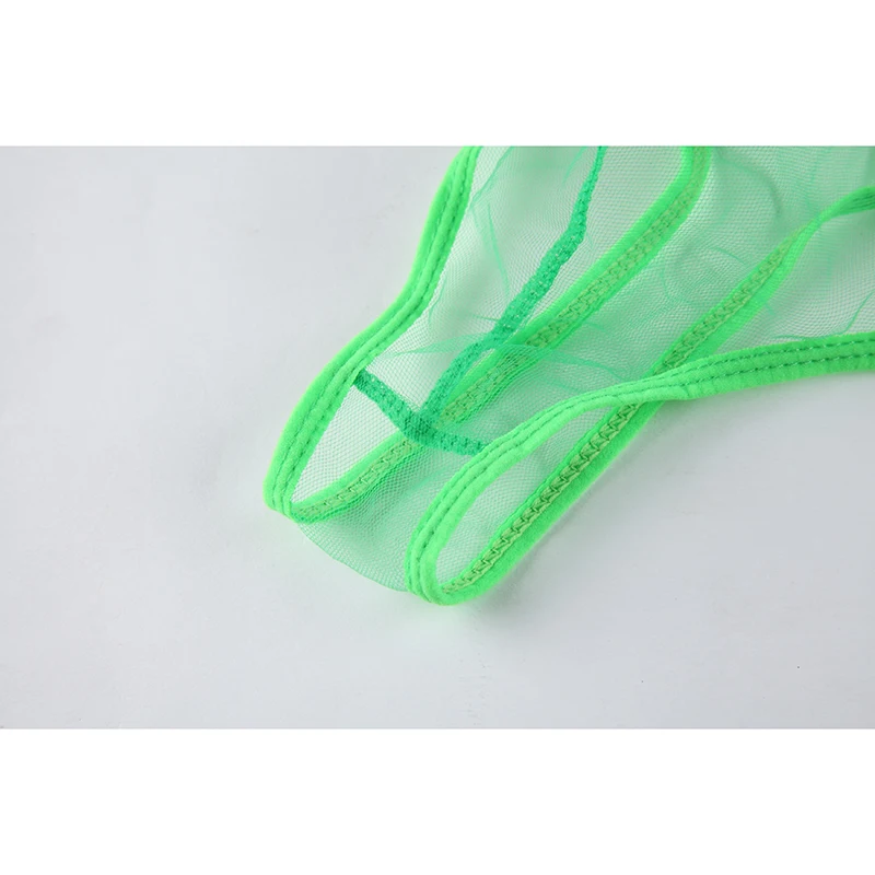 Стринги AIIOU мужские прозрачные сетчатые бикини трусы джоки гей сексуальное