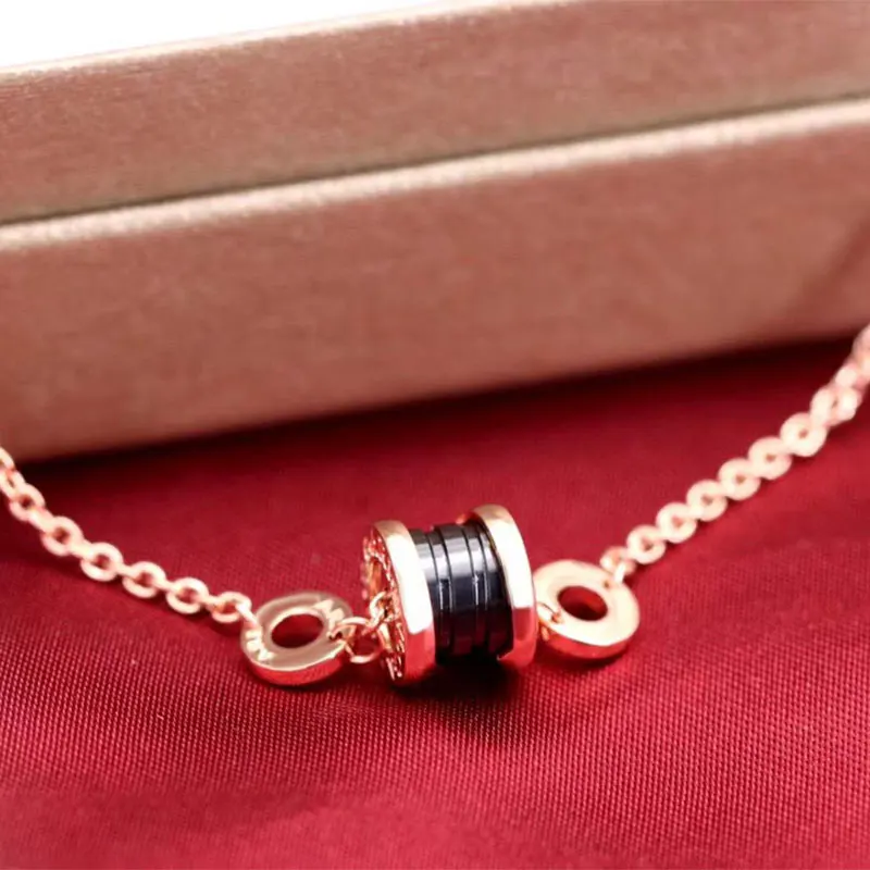 

Роскошные ювелирные изделия 1:1 высокое качество логотип римские цвета розового золота спиральный керамический браслет бренд BVL популярные ...