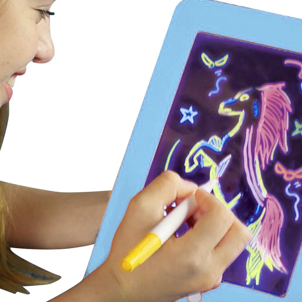 Игрушки для рисования Sketchpad создание искусства светящаяся 3D волшебная доска