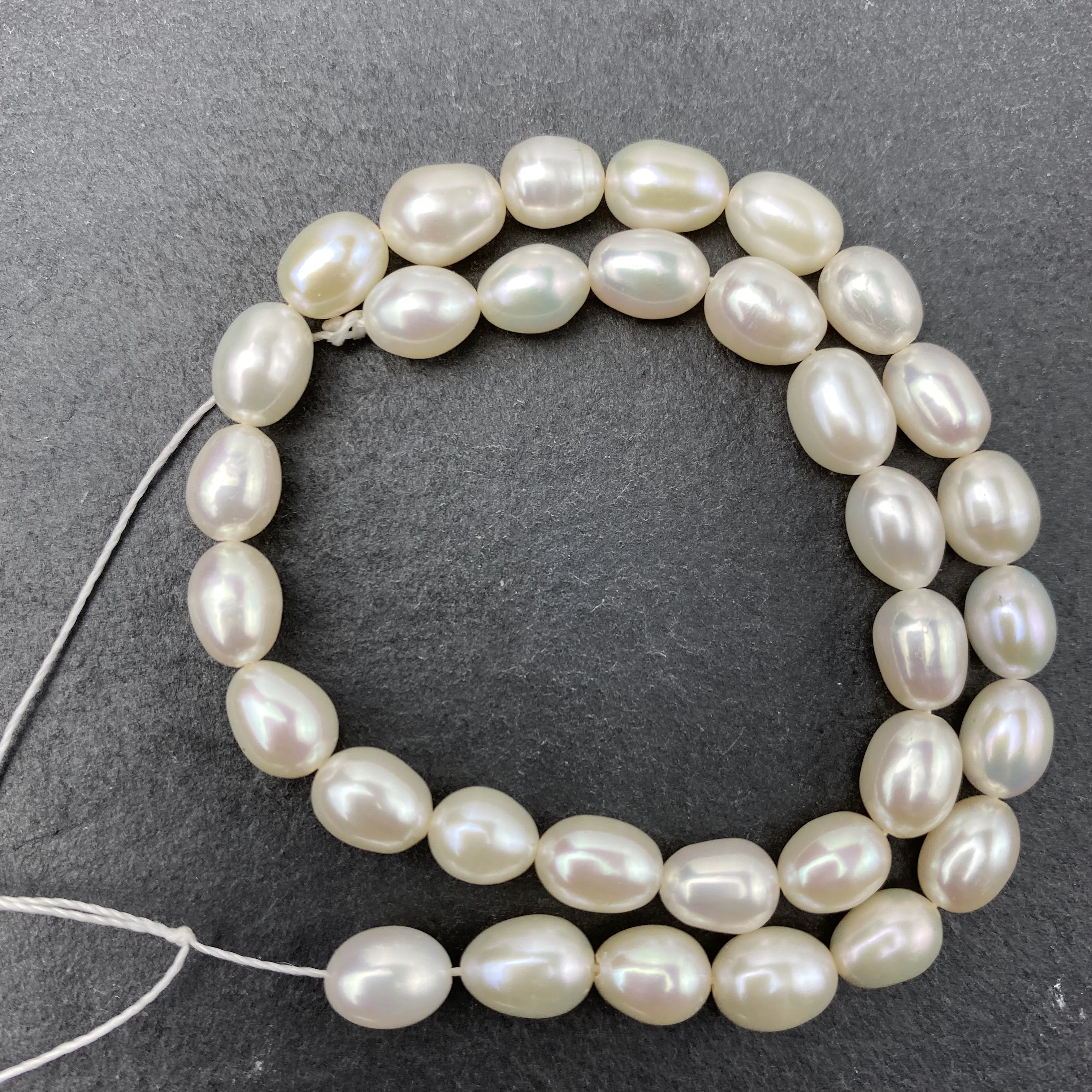 

5A Quality 100%Real Natural Freshwater Cultured White Orange Purple Pearl Horizontally Perforated Loose Beads For Jewelry Making