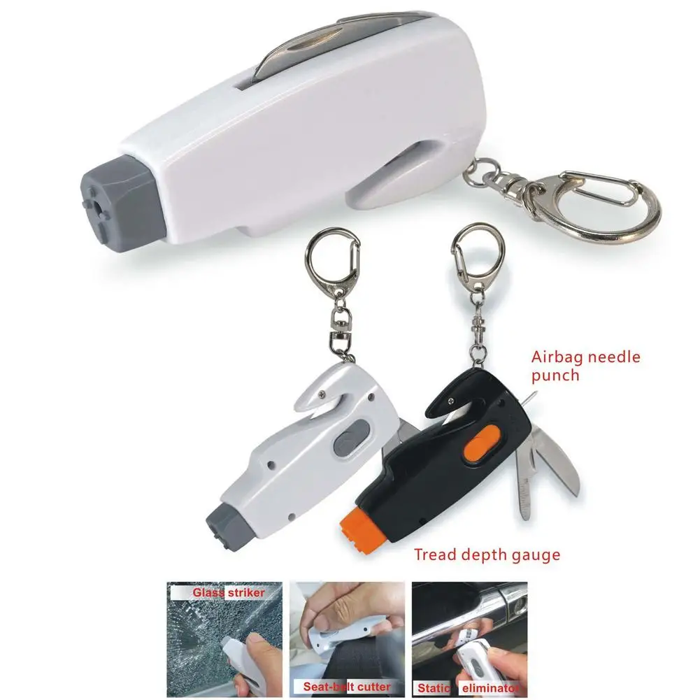 

Car Mini Safety Hammer Keychain Window Broker Seat Belt Cutter Emergency Escape Car Supplies Auto Life-Saving Escape Tool Hot
