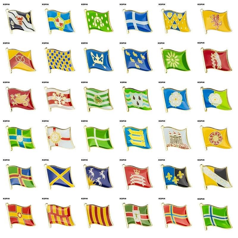 Значок брошь с изображением флага значок Оксфорд Оксфордшир рютлэнд шэтлэнд