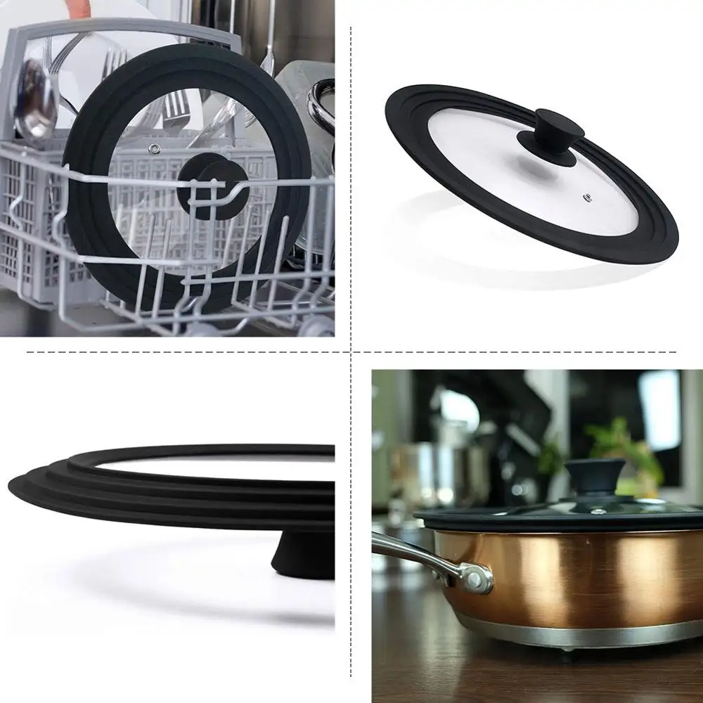 

Universal Kitchen Lid Cookware Replacement Anti Scalding Glass Pot Pan Cover Circular Holding Knob Cooking