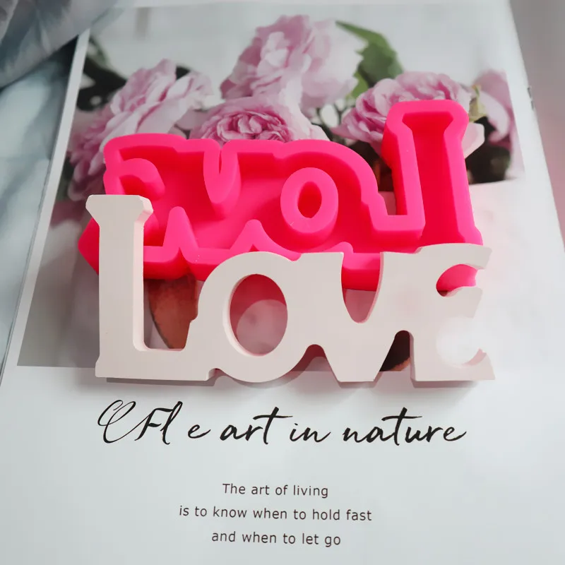 Силиконовая форма для торта ручной работы в виде букв форме сердца мусса