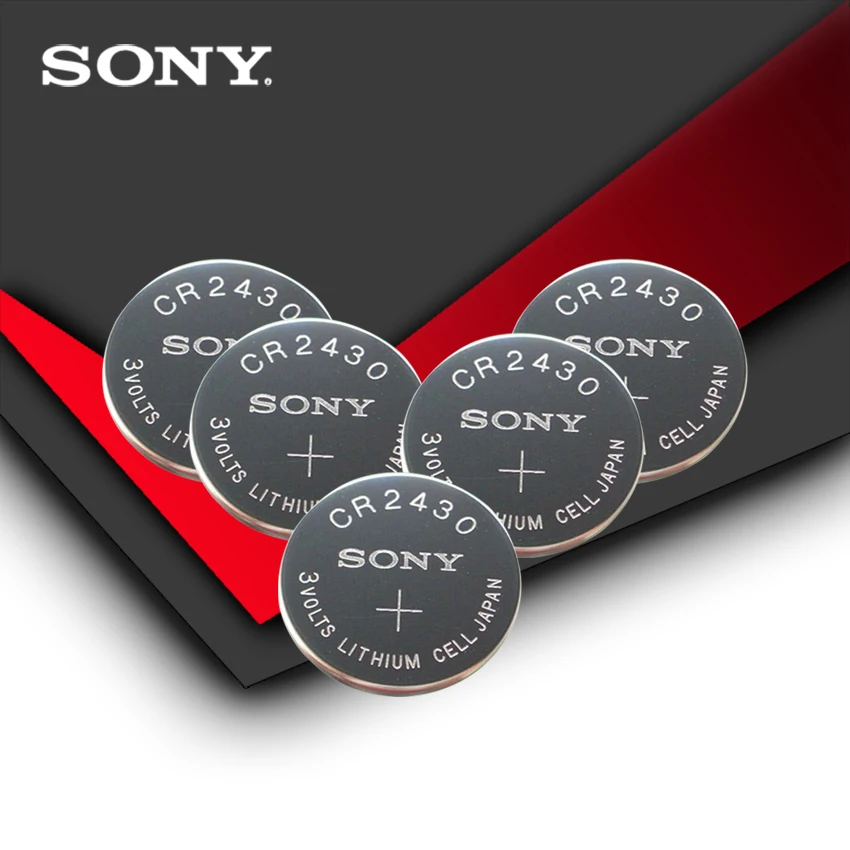5 шт./лот Sony 100% оригинал CR2430 CR 2430 3 в литиевая кнопка батарея для монет батареи