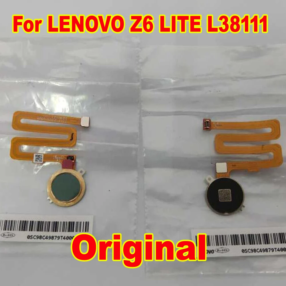 Оригинальный рабочий для LENOVO Z6 LITE L38111 сенсор отпечатков пальцев Кнопка возврата