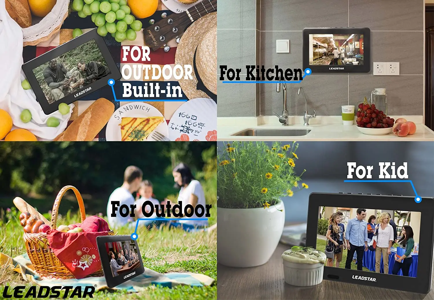 7-дюймовый портативный TV DVB-T2 ATSC цифровой телевизор и аналоговый мини-Телевизор TFT