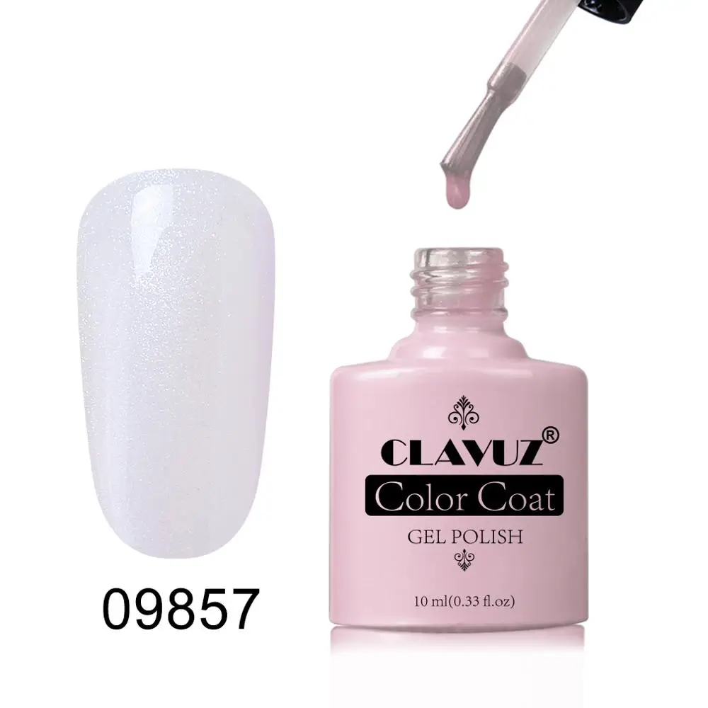 Гель-лак CLAVUZ 8 мл однотонный отмачиваемый УФ-гель для ногтей Базовое покрытие без