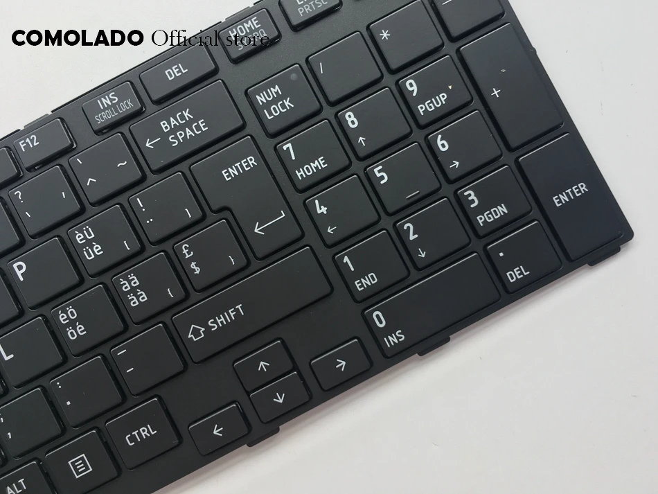 SW швейцарская клавиатура для Toshiba Tecra R850 R950 R960 с точечной черной клавиатурой