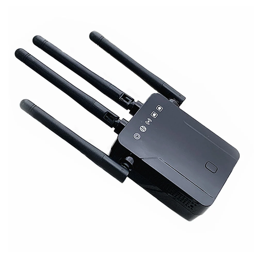 

M-95b Wireless Repeater Wifi Router 2.4GHz 300m Signal Amplifier Extender 4 Antenna Router for Home Office