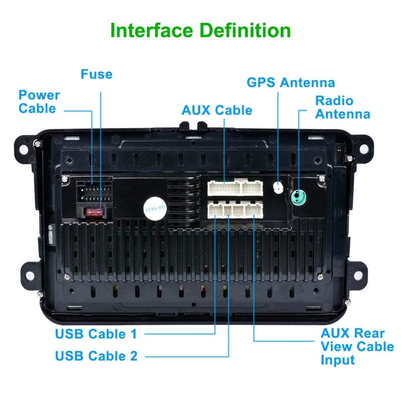 2 Din 8 дюймов Android 1 автомобильный DVD мультимедийный плеер 1G + 16G GPS навигация WIFI Bluetooth