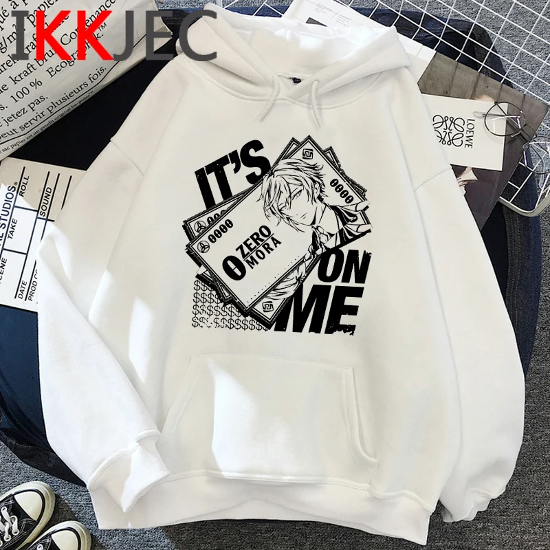 

Genshin Impact hoodies female grunge hip hop graphic female pullover Korea Oversized